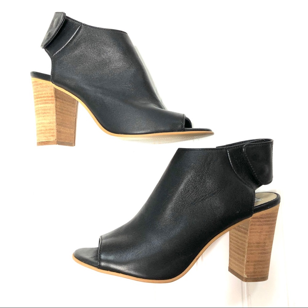Steve Madden Nonstp leather peep toe booties